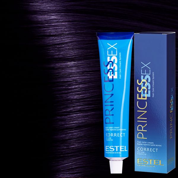 Hair color cream 0/66 Princess ESSEX CORRECT ESTEL 60 ml